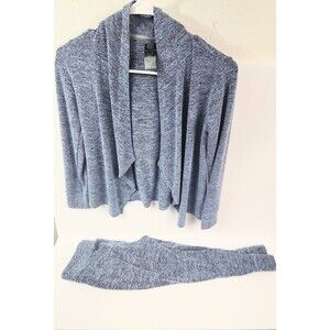 C9 Champion Girls Blue Open Front Cardigan high-low hem  SET  M 7-8